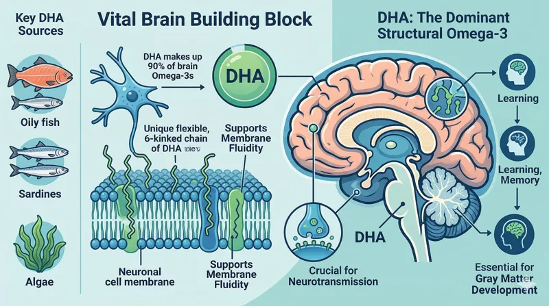 DHA — the dominant structural Omega-3 for brain health